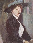 Amedeo Modigliani La femme au chapeau (mk38) Germany oil painting artist